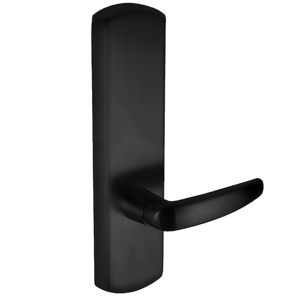 Lever Trim, Passage Function, Rim/Vertical Rod Prep, 07 Lever Style, Black Painted Finish